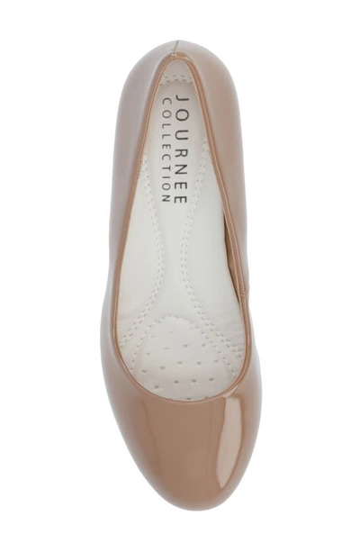 Journee Collection Journee Luu Pump In Patent/ Taupe
