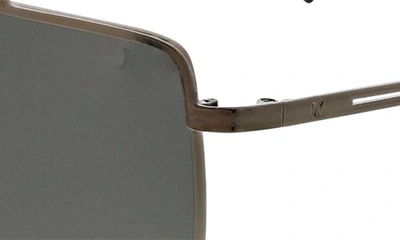 Shop Hurley Explorer 58mm Polarized Navigator Sunglasses In Gunmetal
