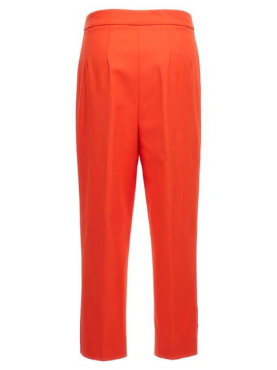 Shop Moschino Heart Buttons' Pants In Red