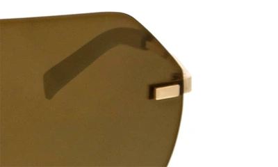 Hurley Angled Iconic Shield Sunglasses In Blue/ Gold