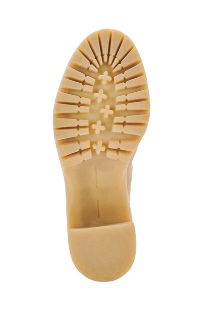 Dolce Vita Caster H2o Waterproof Lug Sole Platform Bootie In Dune Suede H2o