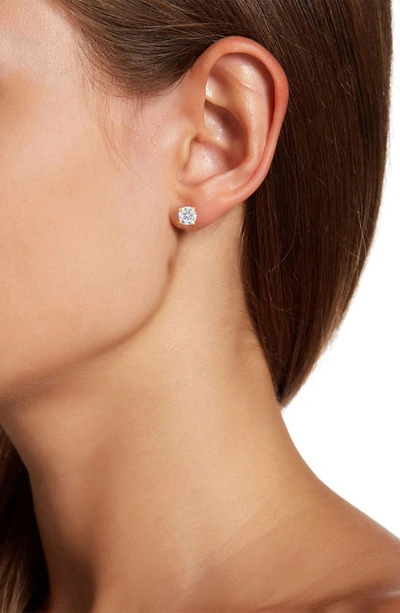 Savvy Cie Jewels Sterling Silver Round-cut Multi Sized Cz Stud Earring Set In Yellow