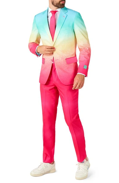Shop Opposuits Funky Fade 3-piece Suit Set In Pink
