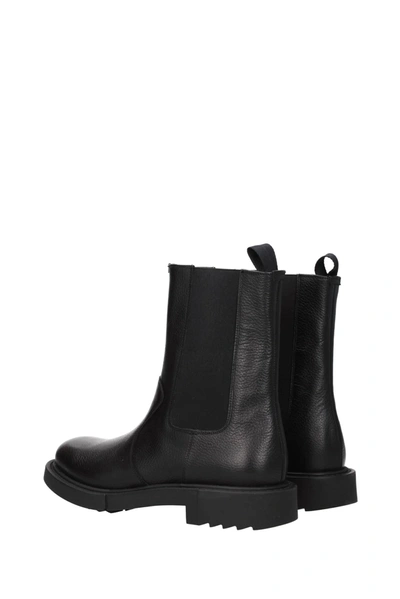 Shop Ferragamo Ankle Boot Loreno Leather Black