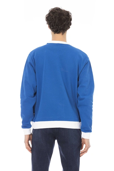 Shop Baldinini Trend Blue Cotton Men's Sweater