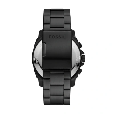 Shop Fossil Outlet Men's Privateer Chronograph, Black Stainless Steel Watch