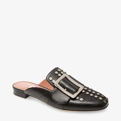 Bally Janesse Women's 6222759 Black Leather Studded Mules In Multi
