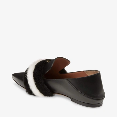 Bally Hamelia Women's 6223321 Black Leather Flat Pumps In Multi