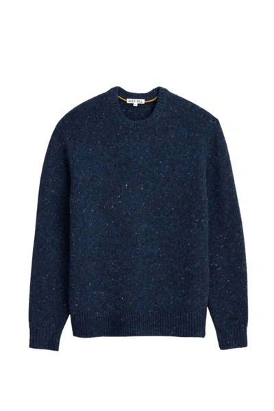 Shop Alex Mill Unisex - Donegal Crew Neck Sweater In Navy In Blue