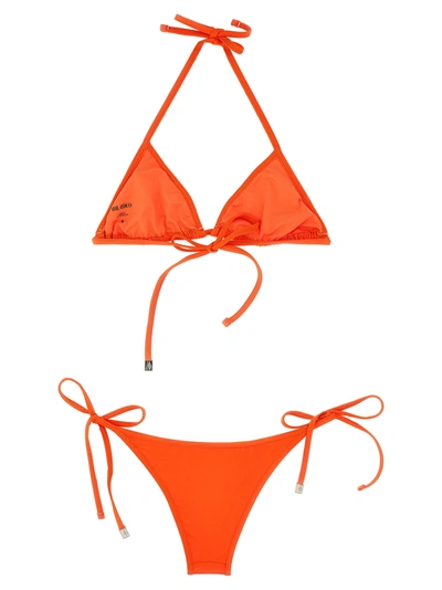 Shop Attico Lycra Bikini Beachwear Orange