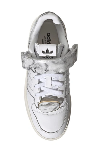 Shop Adidas Originals Forum Bonega Platform Sneaker In White/ White/ Gold Metal