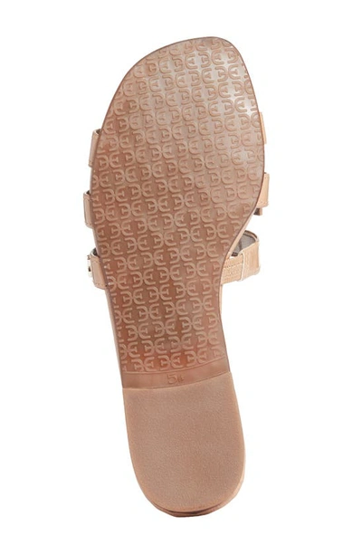 Sam Edelman Bay Cutout Slide Sandal In Almond Patent