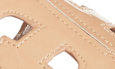 Sam Edelman Bay Cutout Slide Sandal In Almond Patent