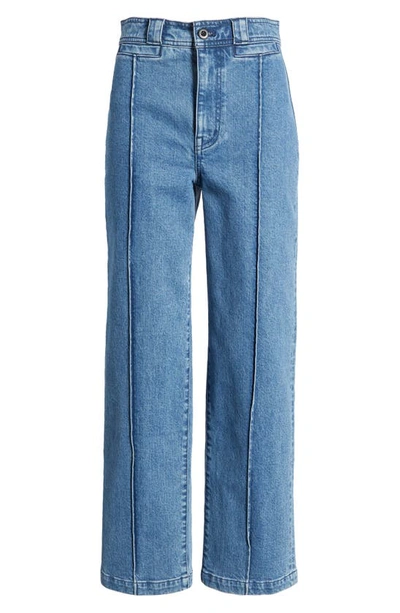 Madewell The Perfect Vintage Pintuck High Waist Wide Leg Jeans In Paradelle Wash