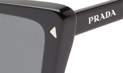 Shop Prada 56mm Butterfly Sunglasses In Black