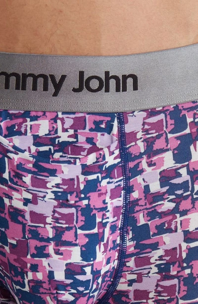 Shop Tommy John Second Skin Boxer Briefs In Radiant Orchid Brick