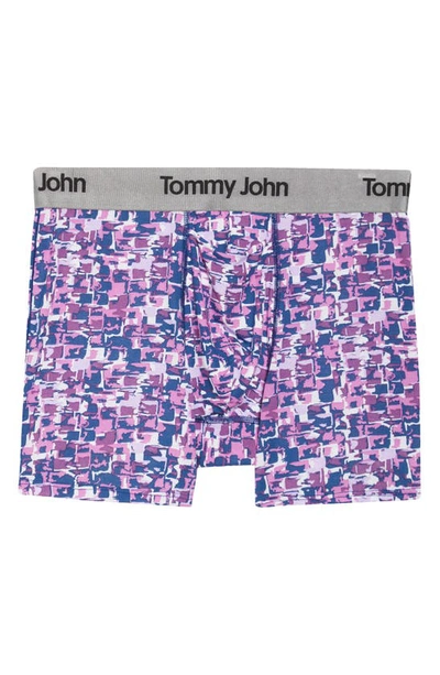 Shop Tommy John Second Skin Boxer Briefs In Radiant Orchid Brick