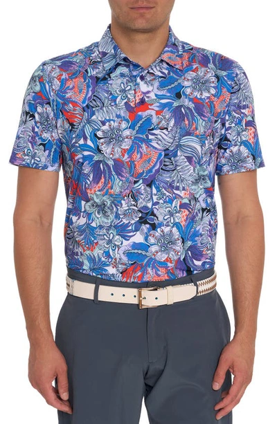 Robert Graham Roxberry Performance Polo In Purple