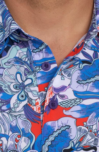 Robert Graham Roxberry Performance Polo In Purple