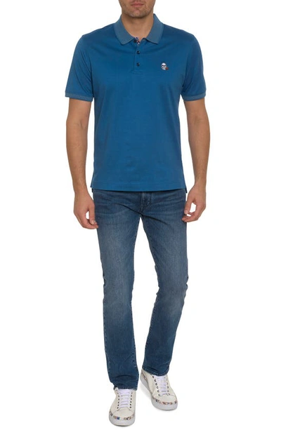 Robert Graham Archie Polo In Indigo