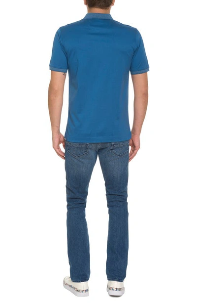 Robert Graham Archie Polo In Indigo