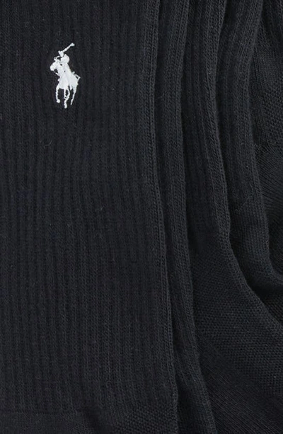 Shop Polo Ralph Lauren Assorted 6-pack Crew Socks In Black