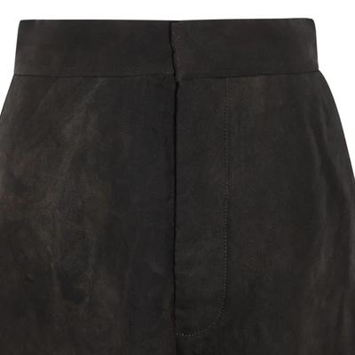 Shop Uma Wang Trousers In Dark Grey/black