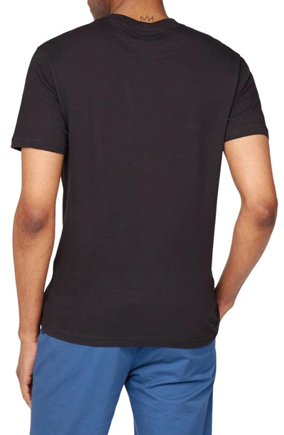 Shop Ben Sherman Target Organic Cotton Graphic T-shirt In Black