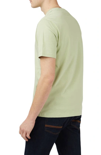 Ben Sherman Signature Target Organic Cotton Graphic Tee In Green