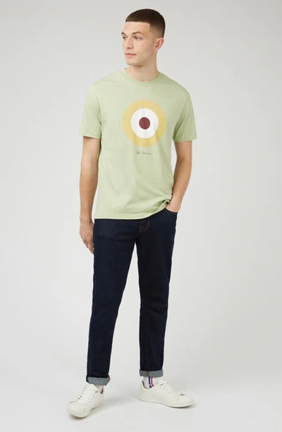 Shop Ben Sherman Target Organic Cotton Graphic T-shirt In Green