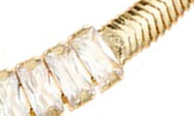 Shop Ettika Baguette Cubic Zirconia Bracelet In Gold