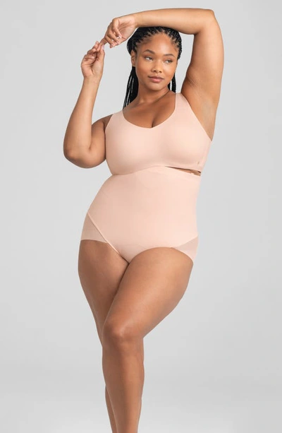 Shop Honeylove Superpower Briefs In Rose Tan