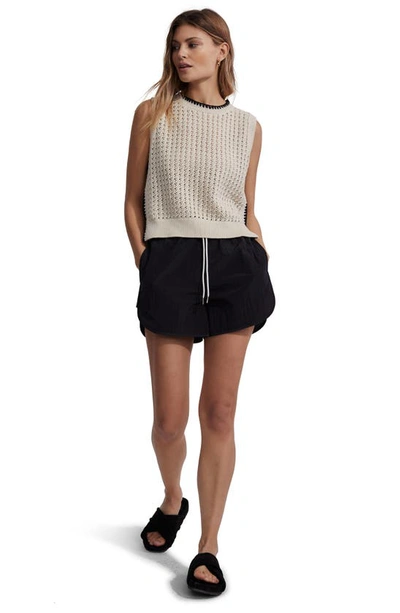 Varley Delaney Open Stitch Sweater Vest In Birch