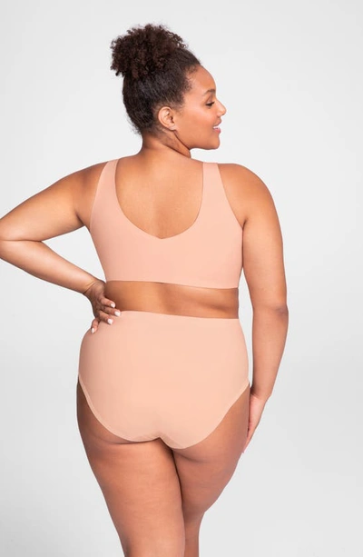 Honeylove V-neck Bra In Rose Tan