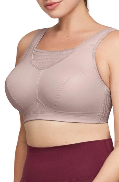 Glamorise Elite Performance Camisole Womens Medium Support Full Coverage Unlined Wireless Sports Bra 1067 In Rose Tan