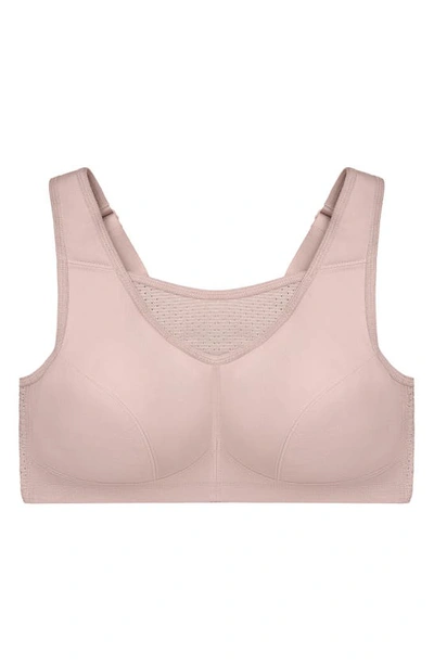 Glamorise Elite Performance Camisole Womens Medium Support Full Coverage Unlined Wireless Sports Bra 1067 In Rose Tan