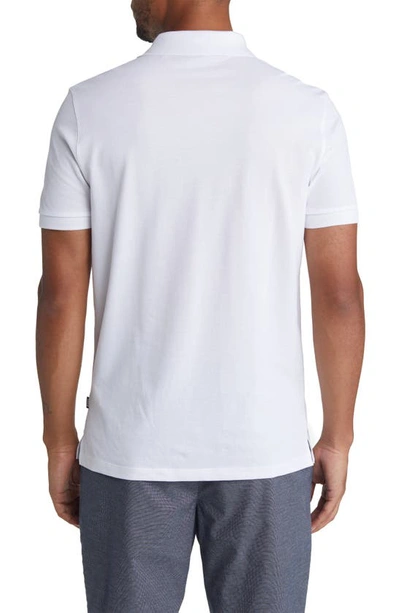 Shop Hugo Boss Pallas Cotton Polo In White