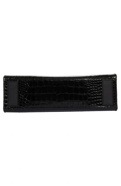 Shop Christian Louboutin Ruistote Alligator Embossed Leather Tote In Black/ Black/ Black