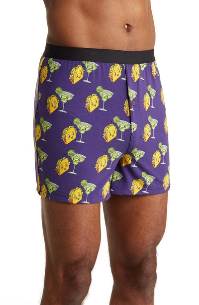 Shop Meundies Knit Boxers In Taco Chance On Me