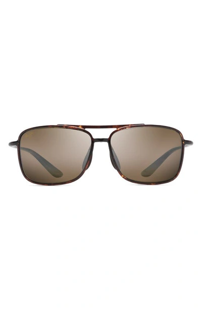 Maui Jim Kaupo Gap Navigator Polarized Sunglasses In Tortoise