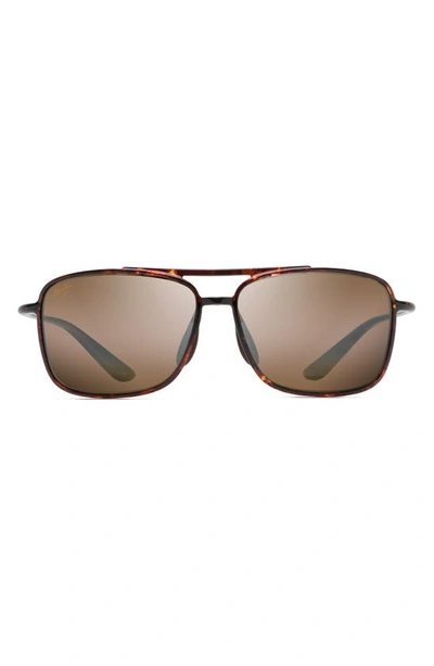 Maui Jim Kaupo Gap Navigator Polarized Sunglasses In Tortoise