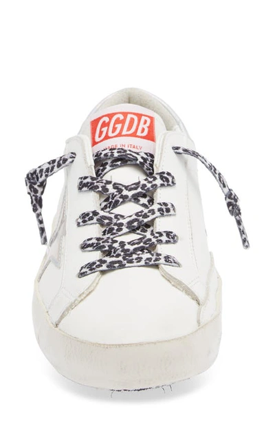 Shop Golden Goose Kids' Super-star Low Top Sneaker In Optic White/ Silver
