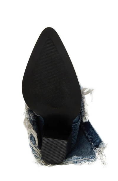 Shop Steve Madden Livvy Knee High Boot In Denim Fabric