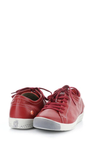 Shop Softinos By Fly London Isla Sneaker In Red Leather