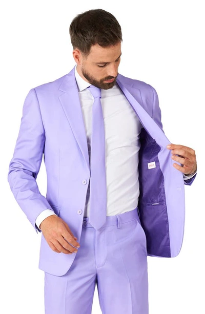 Shop Opposuits Lavish Lavender Trim Fit Suit & Tie