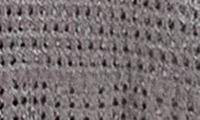 Topshop Metallic Sheer Open Stitch Body-con Sweater Dress In Light Grey