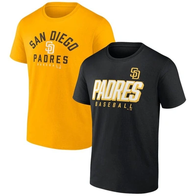 Men's Fanatics Branded Brown/Gold San Diego Padres Player Pack T-Shirt Combo Set