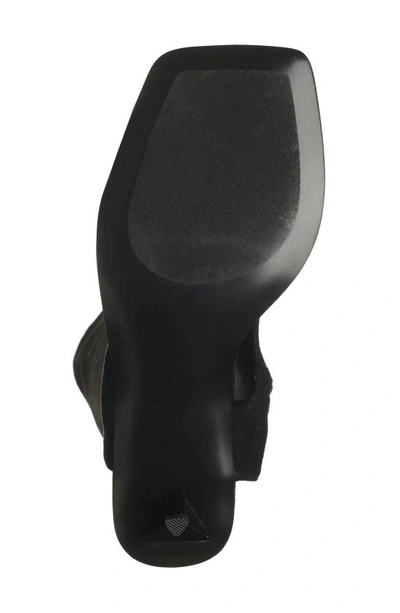 Jeffrey Campbell Confidence Knee High Sandal In Black Suede