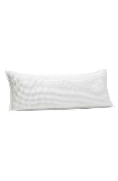 Shop Boll & Branch Organic Cotton Waffle Accent Pillow Cover In White