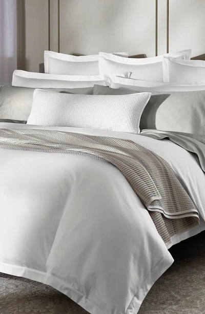 Boll & Branch Organic Cotton Waffle Accent Pillow Cover In White